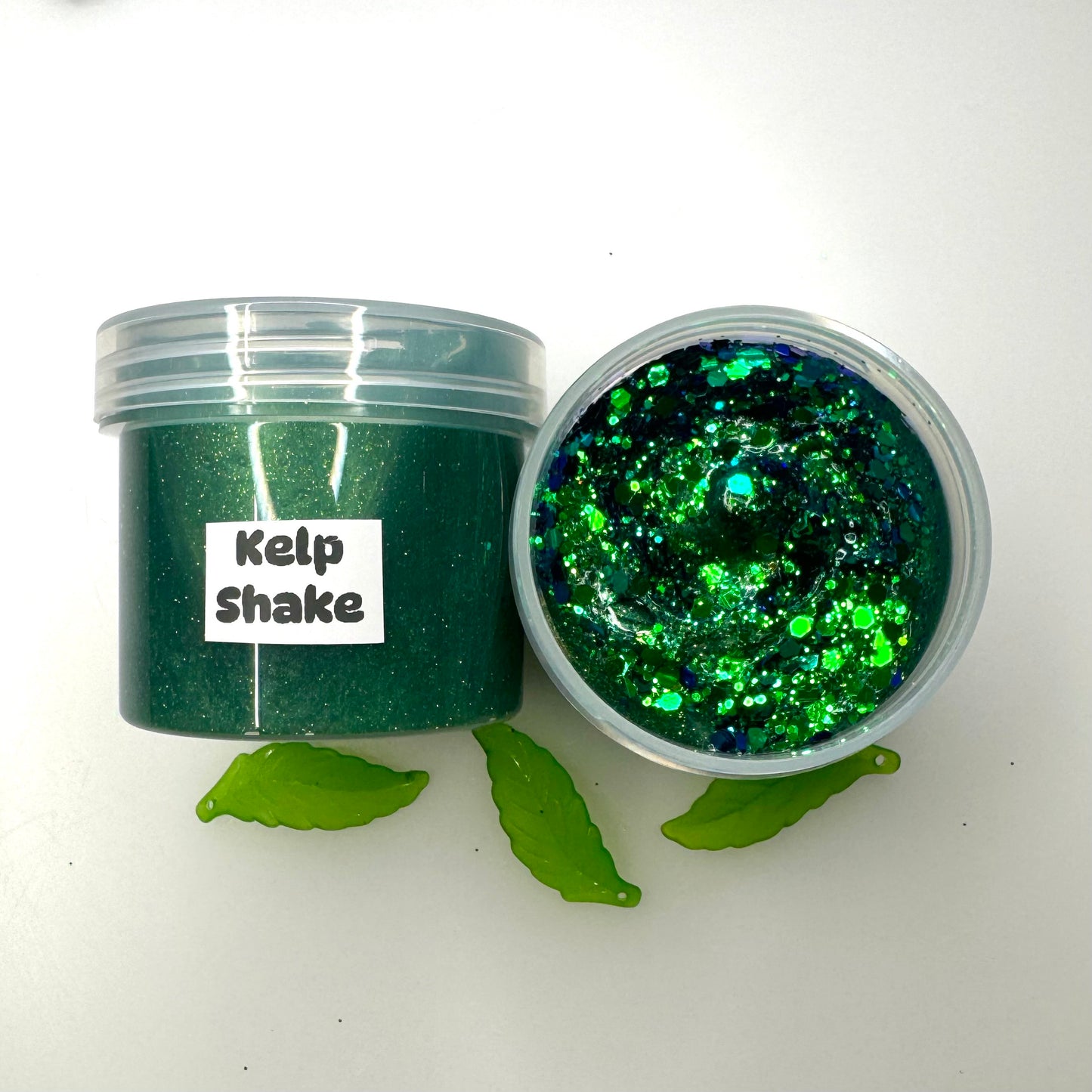 Kelp Shake - clear pigmented slime